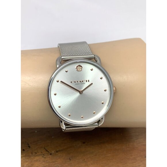 Coach Women\'s Watch 14504207 Elliot Quartz Silver Dial Mesh Stainless Steel 36mm main image 4